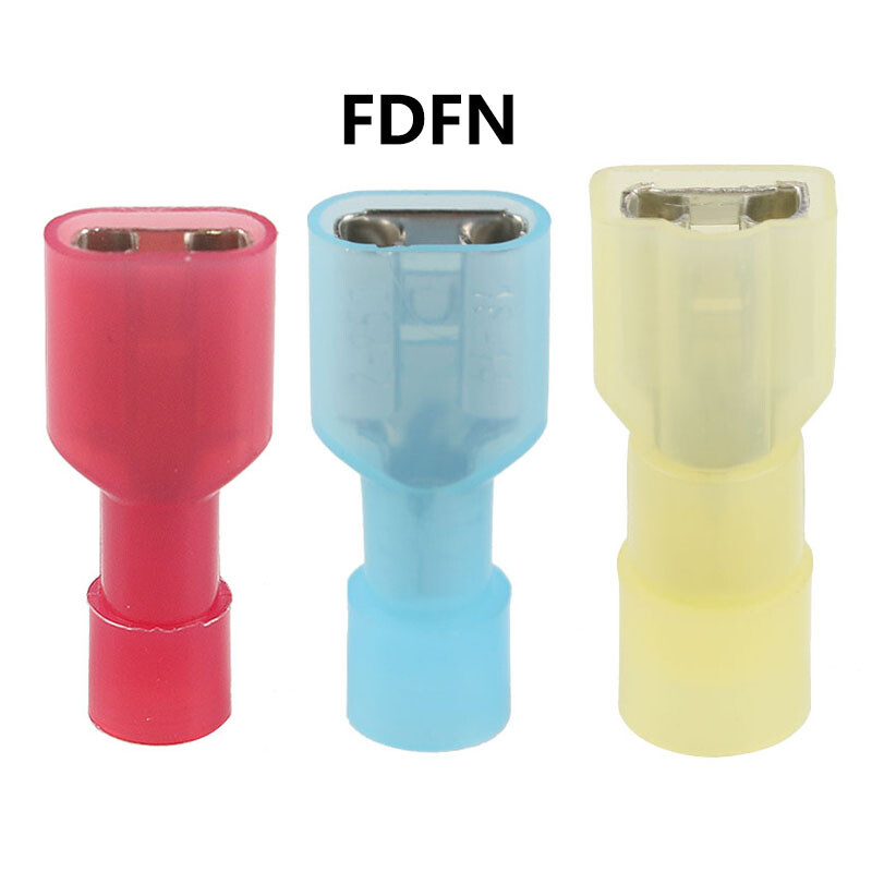 200Pcs Male&Female Insulated Wire Spade Terminal Crimp Connector Set 22-10 Gauge