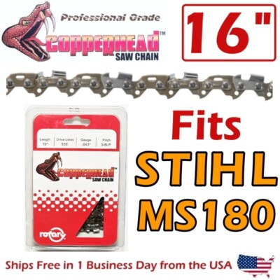 COPPERHEAD 16'' Saw Chain for STIHL 018 MS180 Chainsaws 61PMM3-55 / 3610 005 0055