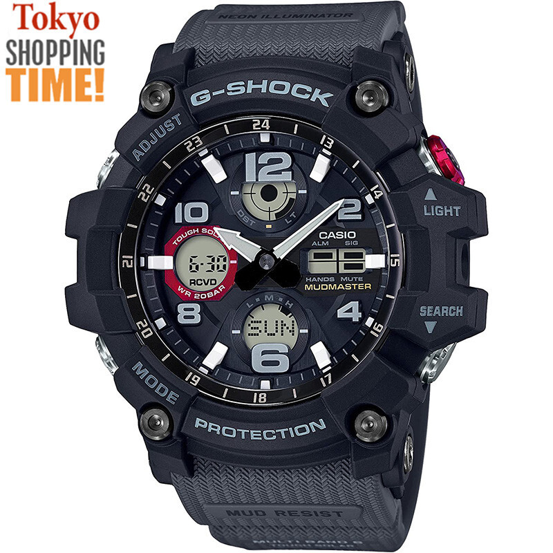 Pre-owned Casio G-shock Mudmaster Gwg-100-1a8jf Solar Radio Analog Digital Men Watch