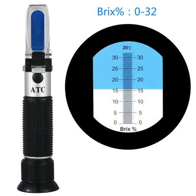 0-32% Brix sugar wine beer fruit scale refractometer alcohol meter`gu
