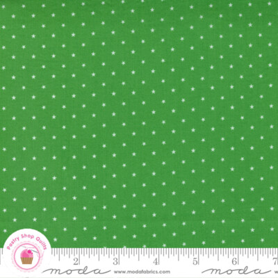 Moda TWINKLE 24106 48 Green Grass Stars Tonal April ROSENTHAL Quilt Fabric