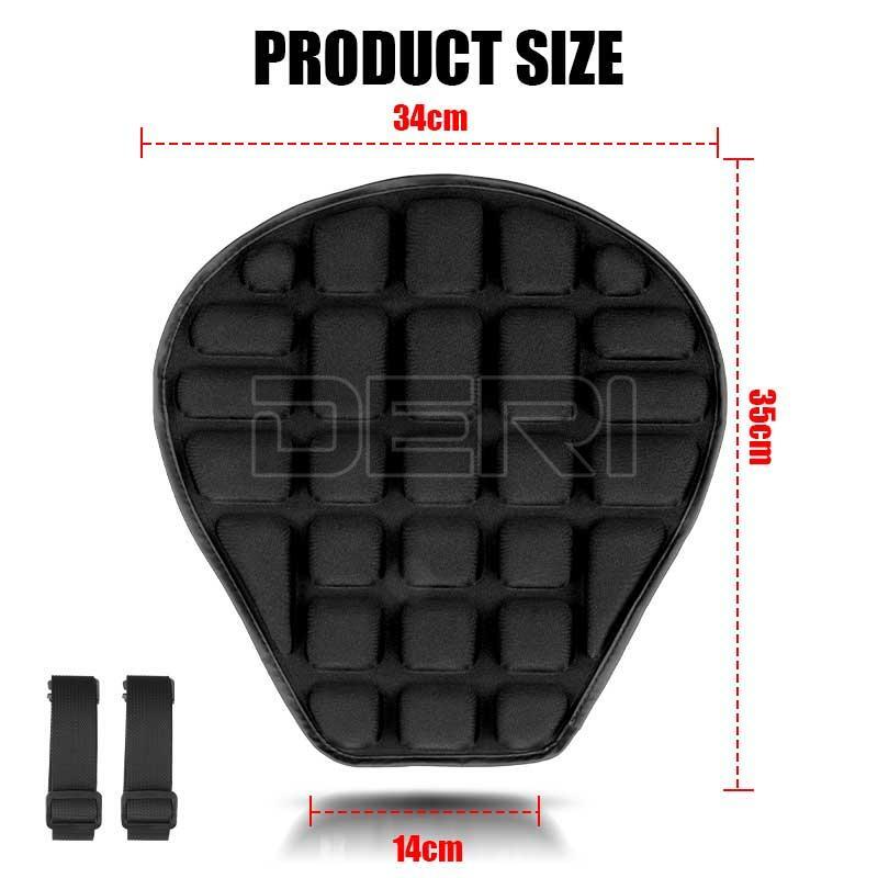 Motorcycle Comfort Gel Seat Cushion Pillow Pad Cover Universal Pressure Relief