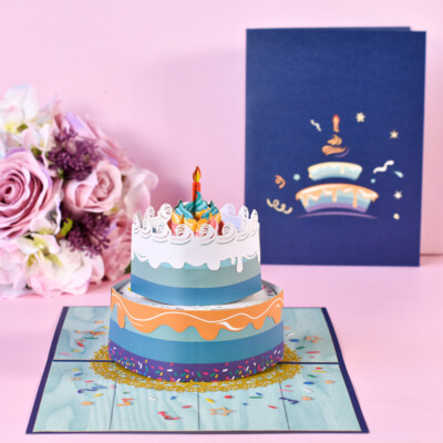 Happy Birthday  3D Pop Up Greeting Card Birthday Gifts Friend Family KIDS MOTHER