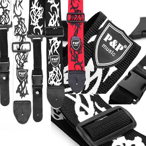 Polyester Adjustable Belt For Acoustic/bass/electric Guitars