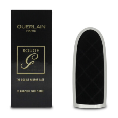 Guerlain Rouge G Lipstick Case Parure Gold Double Mirror Cap