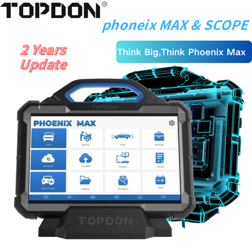 TOPDON Phoenix Max+Scope :OE-Level Scan Tool,Docking Station & 4