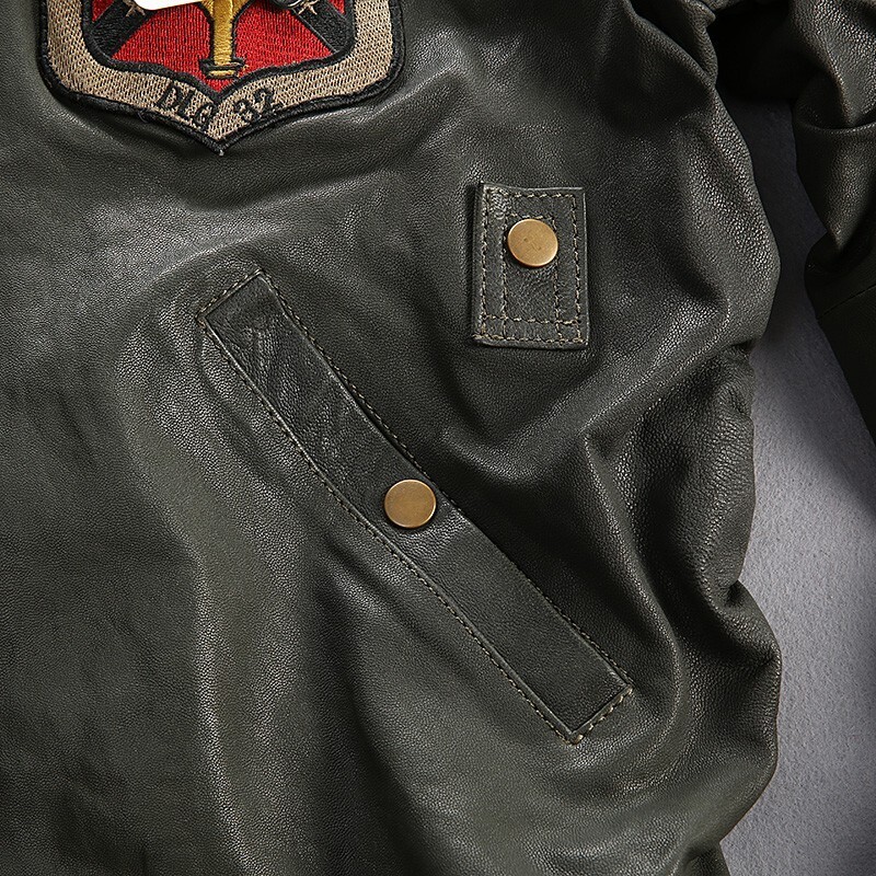 Pre-owned Top Gun Maverick Jacket For Men Green Army