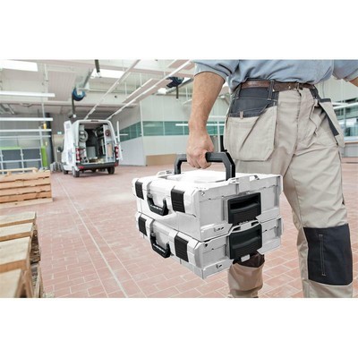 Sortimo Systemkoffer LBoxx 238 mit Isolier Thermoeinsatz schwarz