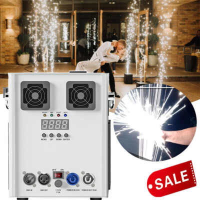 4PCS 700W Cold Spark Machine DMX Stage Firework with Case Outdoor Wedding Party