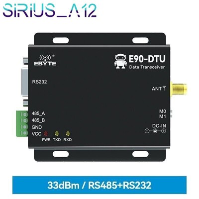 LoRa RS232/RS485 433MHz 33dBm 12km PA+LAN Industrial Wireless Digital Radio Lora