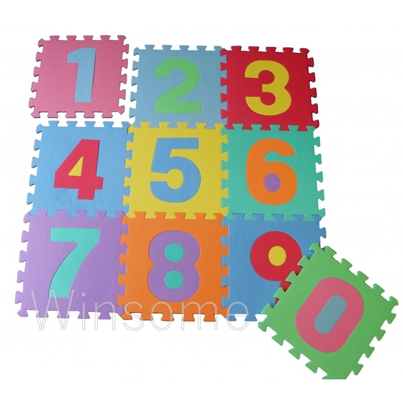 Large Kids Baby Floor Play Mats Complete 09 Number Soft EVA Foam