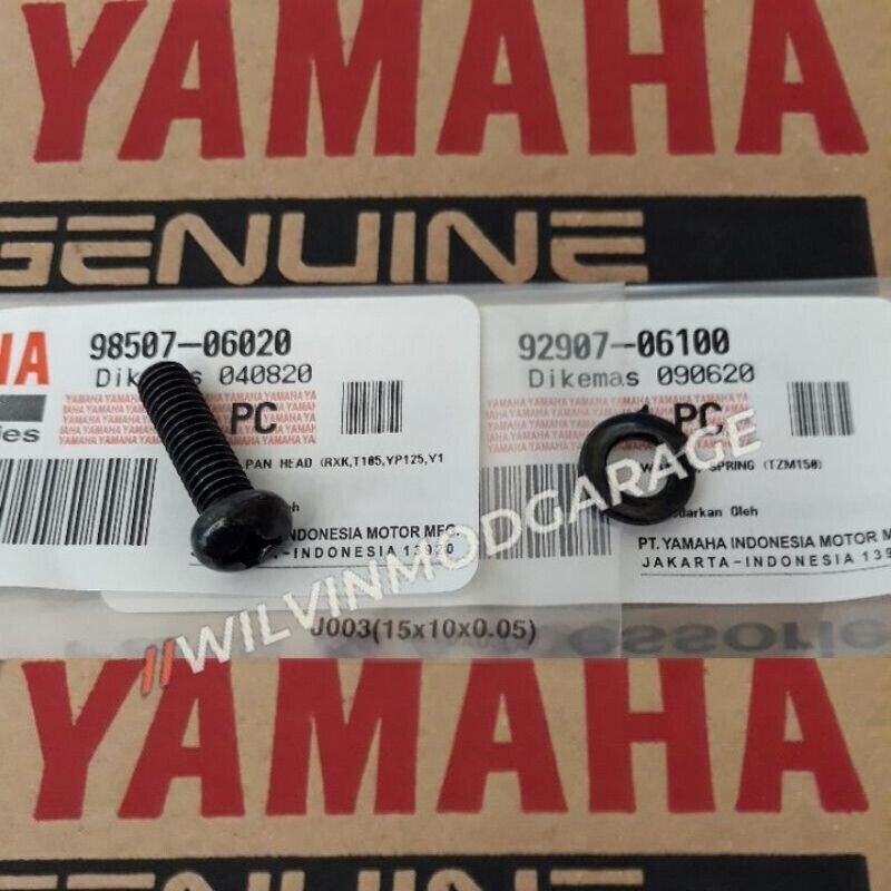 Genuine Parts Yamaha RX King RXK RX135 Ignition Coil Stay Holder Bolt and Washer