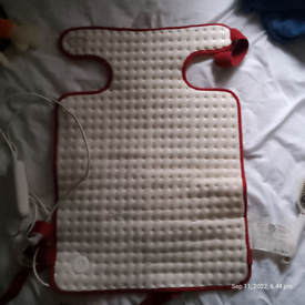 Heated blanket for back and neck
