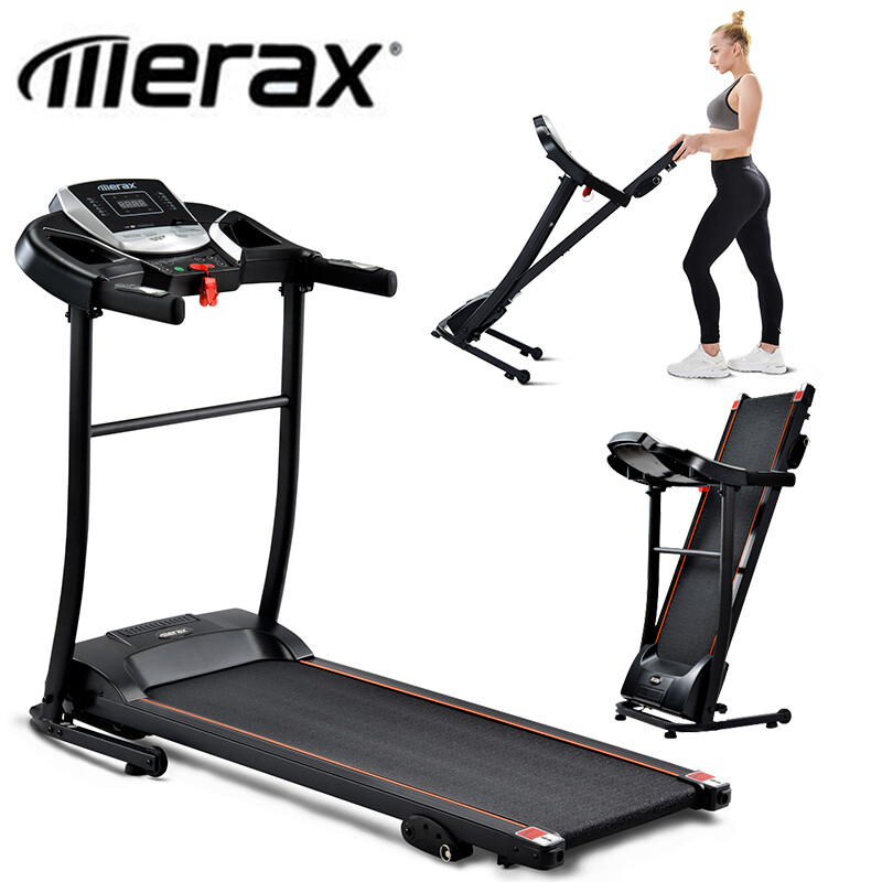 Merax LEAnzeige Faltbares Laufband für zu Hause USB Bluetooth AUX-Konnektivität