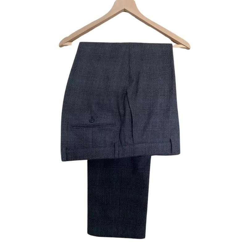 Pre-owned Handmade Mens Gieves & Hawkes (saville Row) Wool Suit In Grey/brown Check 44r Ex-con In Gray