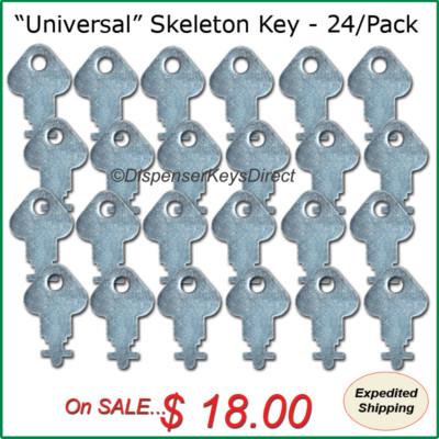 ''Universal'' Skeleton Dispenser Key - (24/pc.) ''Master Pack''
