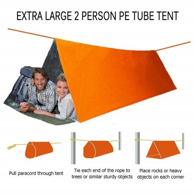 Light Life Emergency Survival Shelter Tube Bivy Sack Bag Blanket Tent Bug Out