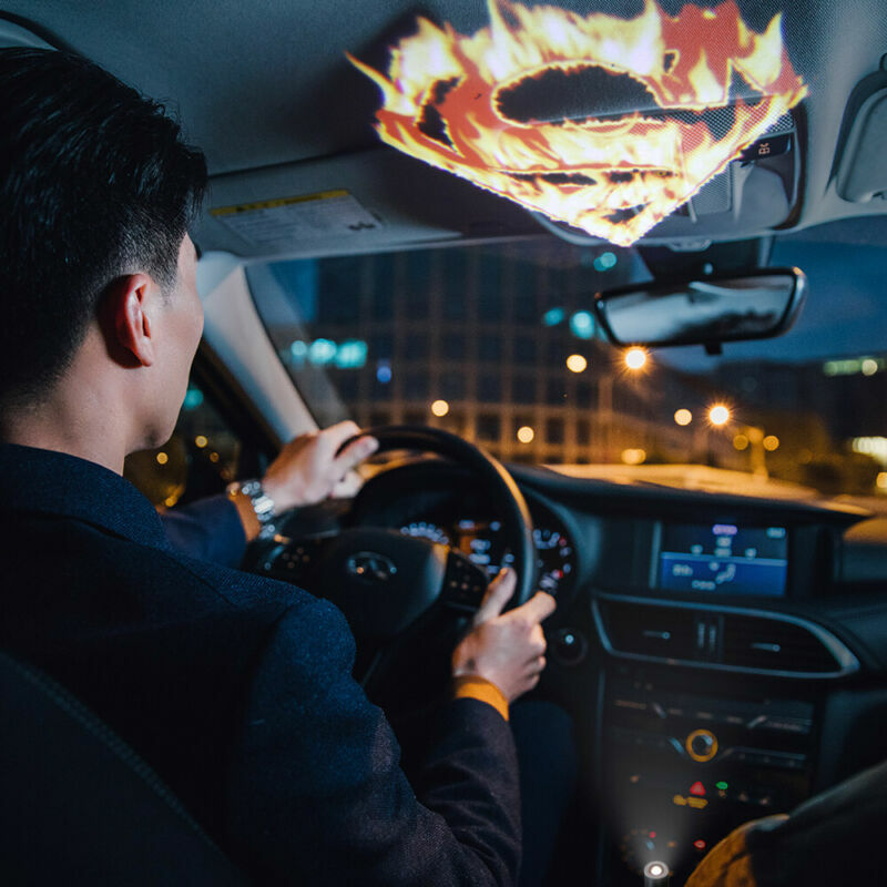 Details About Universal Shadow Light Led Car Interior Projector Lamp Batman Superman Spiderman