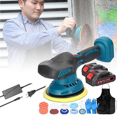 Electric Cordless Car Polisher Polishing Machine 1300mAh 2500-5000r/min US B2H8