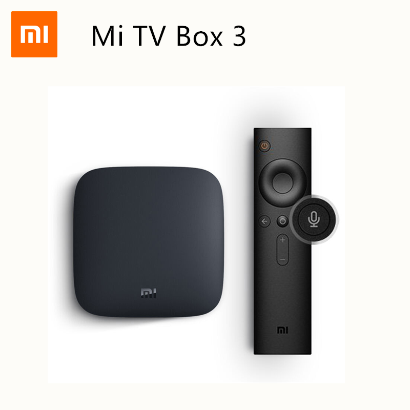 Xiaomi Mi TV Box 3 Android 8.0 2GB+8GB Quad Core 4K Smart WIFI Media Player Caja