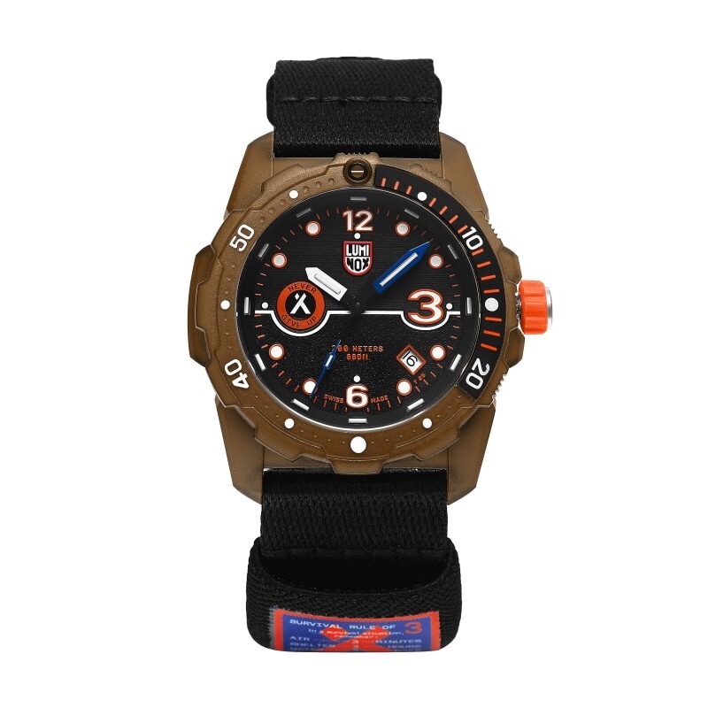 Pre-owned Luminox Genuine  Bear Grylls Survival Eco Mens Quartz Watch 42mm 20atm Swiss Made