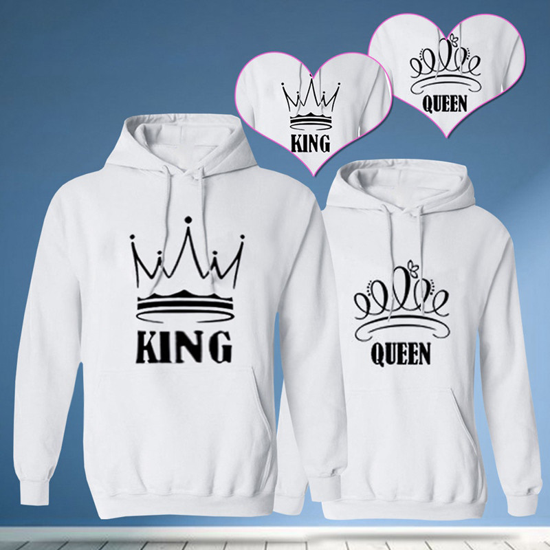 King And Queen Of Hearts Sweatshirts Britishtown Yabanci Dil Kursu