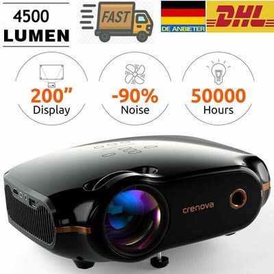 HD 720P Mini Projektor LED Beamer Video Heimkino Beamer HDMI VGA USB TV Box DE