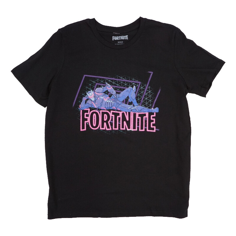

МОЛОДЕЖНАЯ ФУТБОЛКА FORTNITE ДЛЯ МАЛЬЧИКОВ ЧЕРНАЯ ФУТБОЛКА С ГРАФИКОЙ, Black