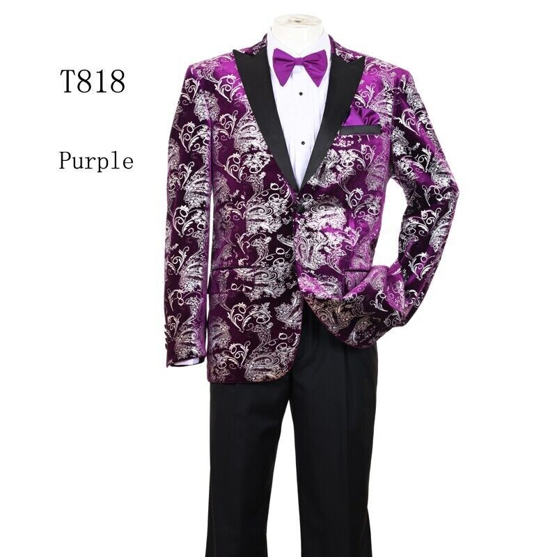 Men's Tuxedo jacket. Luxurious velvet  for Party T818