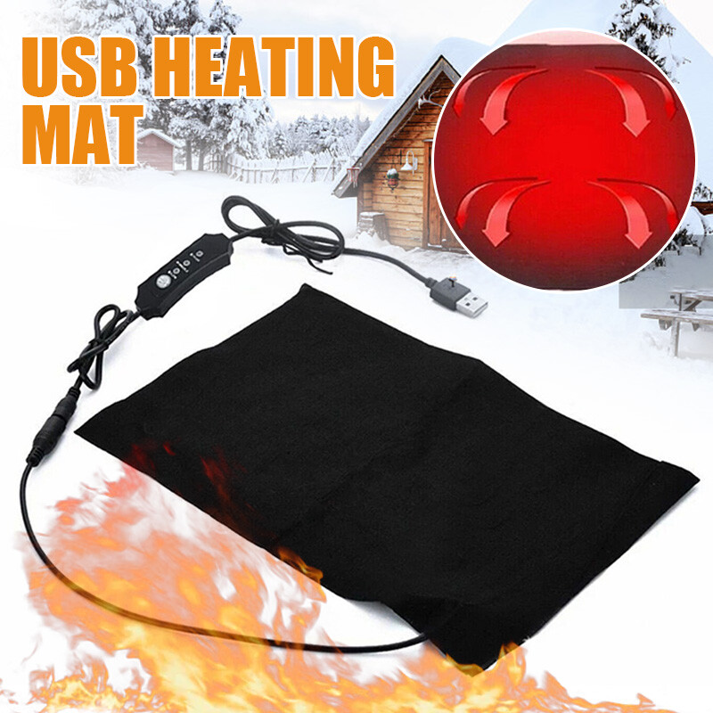 Adjustable Electric Blanket USB Heating Pad For Fabric Waist Abdominal Pet US