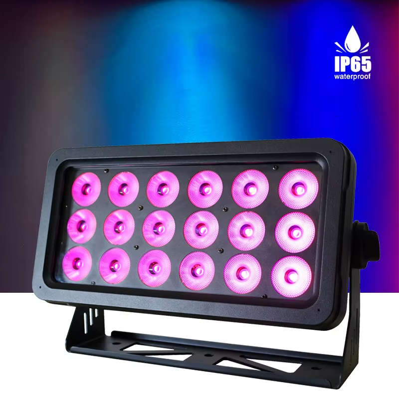 New DMX512 18*20W RGBW 4in1 IP65 Waterproof DJ Wedding Stage City Wall Washer Ou