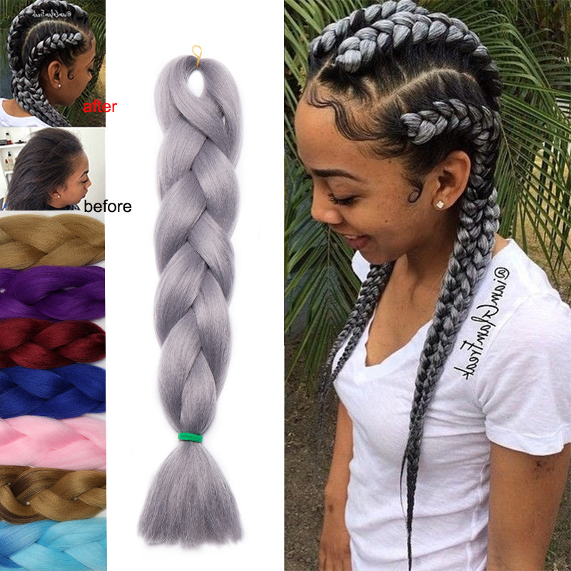 Highlight Jumbo Ultra Braid Crochet Hair Extensions Haarverlangerung Braids Blau Ebay