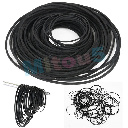 120PCS Riemen Antriebsriemen 40-130mm für Kassettendeck Cassette Tape Deck Belt