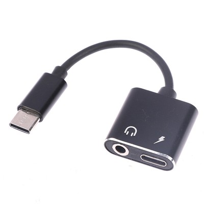 2 in 1 Type C Headphone Audio Splitter Adapter USB C To 3.5mm Charging Conver Sn