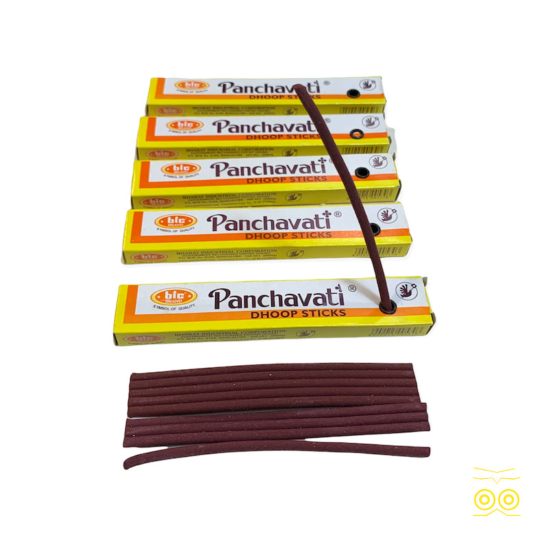 Encens Panchavati 5 Boites Naturel MÃ©Ditation Concentration Inde 