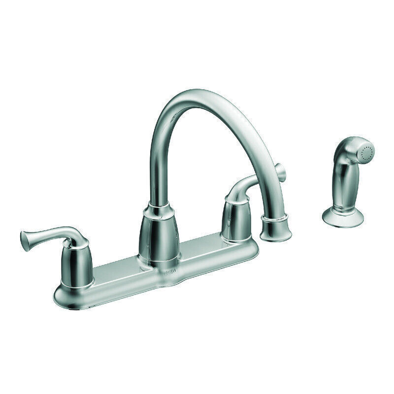 Two Handle High Arc Kitchen Faucet Create Mirror Like Appearance Suitable 5 Lb