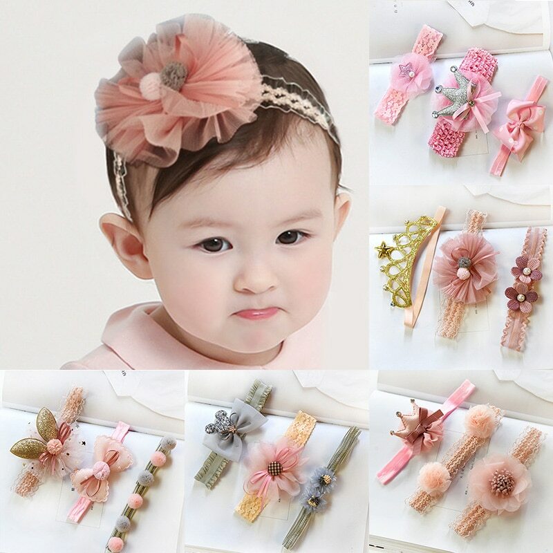 NE/_ BABY GIRL KIDS TODDLER FLOWER RABBIT EAR HEADBAND HAIR BAND BOW HEADWEAR N