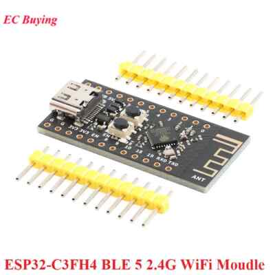ESP32-C3FH4 WiFi Dev Board, RISC-V Core, Ble 5, 2.4GHz, 4MB Flash, MicroPython