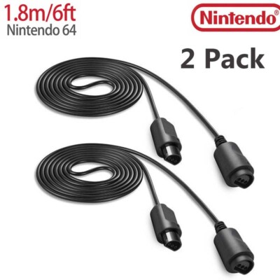 2 /4 Pack Extension Cable  N64 Gamepad Extension Cord for Classic N64 Controller