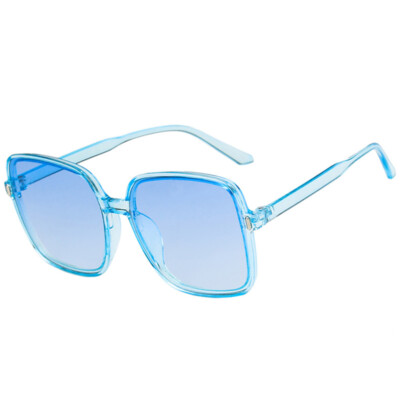 Square Flat Top Large Sunglasses Big Oversized Huge Gradient Frame Womens Mens 