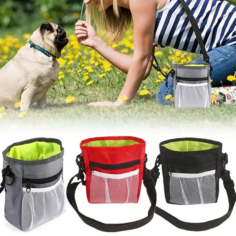 Dog Training Treat Pouch Pet Snack Bag Large Capacity Puppy Waist Bags Agility