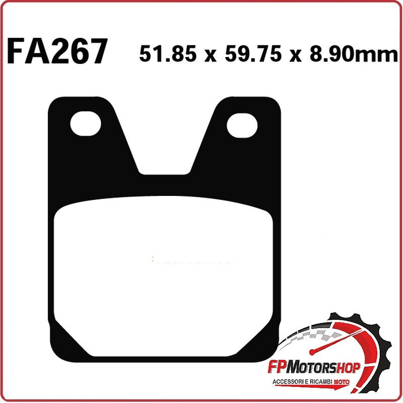 PASTIGLIE FRENO PER MOTO YAMAHA R1 98>00 POSTERIORE EBC FA267HH SINTERIZZATA