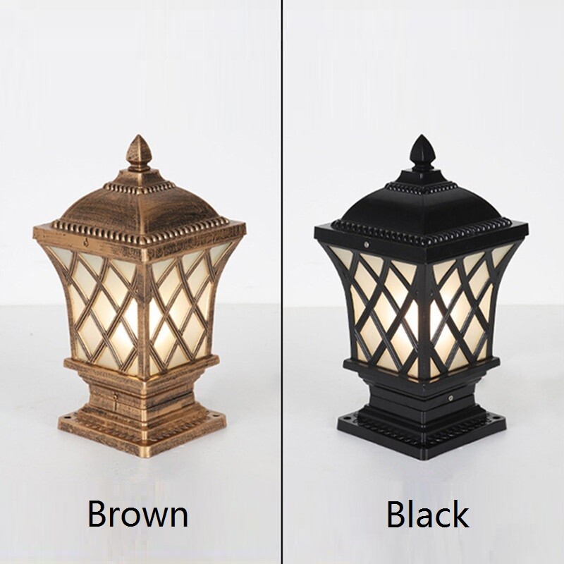 Garden Gate Lamp Outdoor Pillar Wall Sconce Home Pillar Light Yard Wall Lighting
