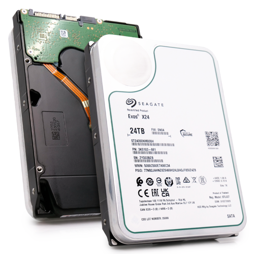 Seagate Exos X24 24TB 7.2K RPM SATA 6Gb/s 3.5in Enterprise HDD - ST24000NM000H