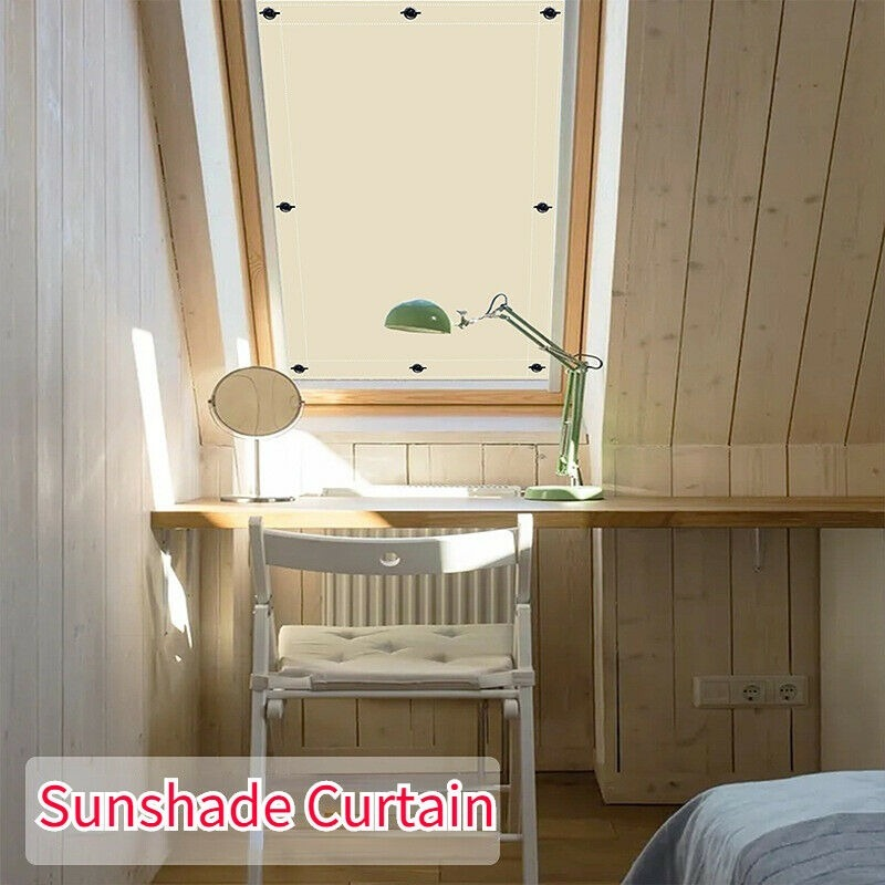 2x Window Blackout Curtain Sunshade Privacy Blinds Adjustable Suction Cup Modern