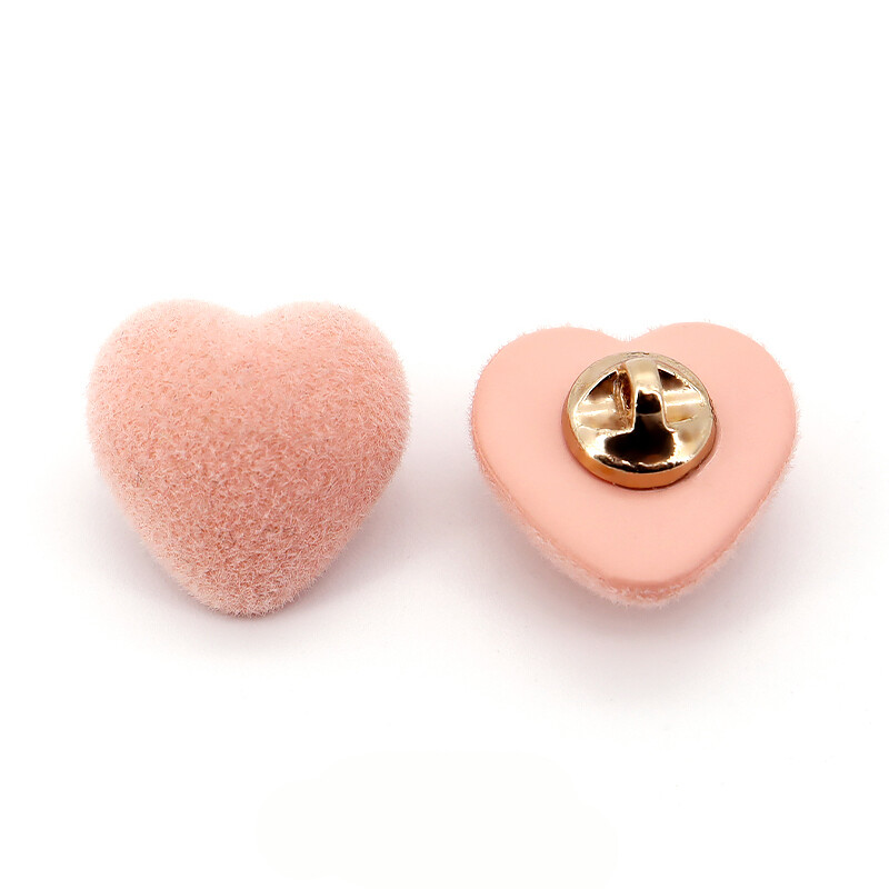 10Pcs DIY Heart-Shaped Sewing Shank Buttons for Cute Clothing Craft Sew Decor
