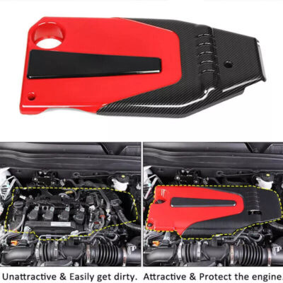 Engine Cover Bonnet Hood Carbon Style for Honda Accord Civic 1.5T 2016-2022 ABS