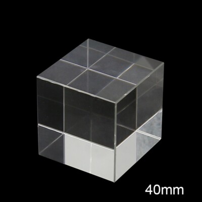 Cube Prism K9 Optical Glass Scientific Experimental Instrument for Student Gift