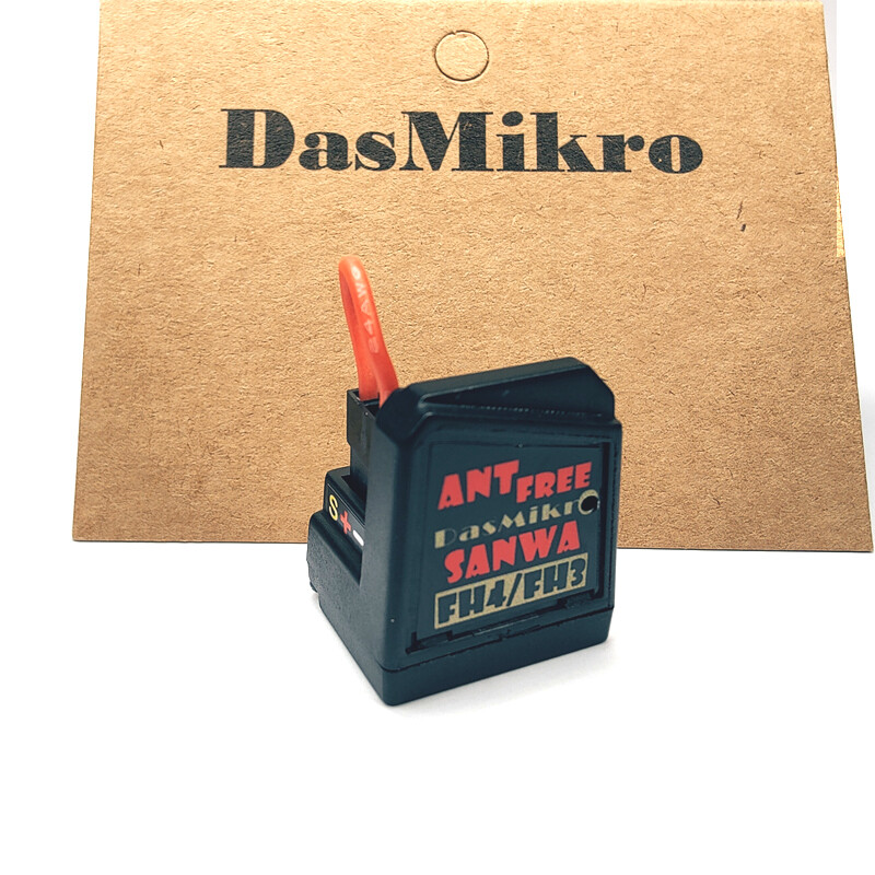 DasMikro Sanwa FH3 FH4 V2 Compatible 4CH Antennaless Surface Receiver US SHIP
