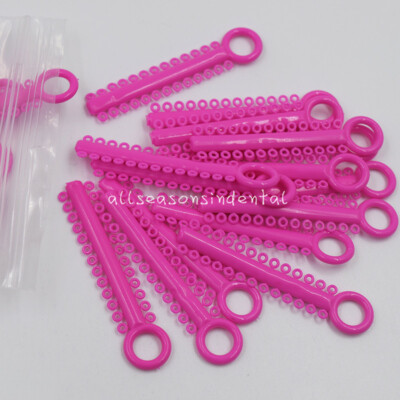 1040 Pcs/Pack Dental Orthodontic Ligature Ties Elastic Rubber Bands 37 Colors